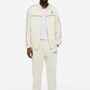 Ensemble 2 pièces personnalisé Survêtement Survêtement de sport en coton pas cher - Product Image 1