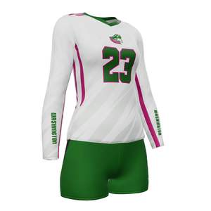 ชุดเล่นวอลเลย์บอลชายหญิงเสื้อแห้งเร็วระบายอากาศได้ออกแบบตามต้องการน้ำหนักเบาพร้อมเทคนิคพิมพ์ลาย - Product Image 6