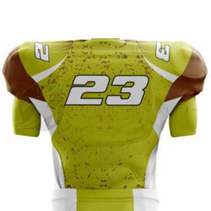 Ensemble d'uniformes de football américain Tissu personnalisable Plus Size Prix raisonnable Spandex imprimé/Polyester Personnalisable Team Wear - Product Image 5