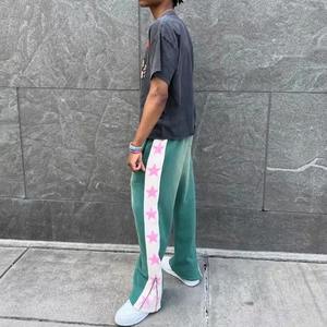 กางเกงวอร์มซักได้ทั้งชายและหญิงผ้าฟลีซผ้าฝ้าย100% ออกแบบได้ตามที่ต้องการเสื้อผ้าแนวสตรีทผ้าถักมีซิป - Product Image 4