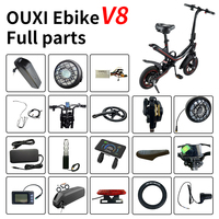 Vélo électrique Fat E Bike à double batterie Ouxi V8, moteur 500 watts (c80), contrôleur 48v V8-2, moyeu 750w, pneu 250w, Ouxi-v8-fatbike, câbles de roue arrière
