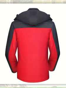 Chaqueta cortavientos softshell para hombre, impermeable, forrada de lana, resistente a la intemperie - Product Image 6