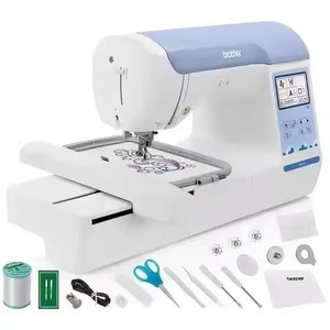Machine à broder informatisée à 1 tête et 9 aiguilles - Prise en charge de 10 couleurs de fil, écran LED - Product Image 1