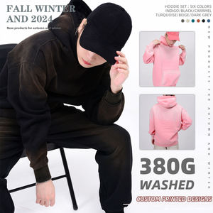 Classic 280 GSM Hoodies Cotton Unisex Sweatshirts Comfortable Soft Casual Wear Warm Factory <b>Direct</b> Wholesale Custom Supply - Product Image 4