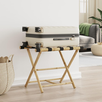 Support de Valise Pliable en Bambou Écologique Fait Main, Étagère de Rangement et Table Pliante pour Meubles de Maison et Hôtels – Vente en Gros – Vietnam
