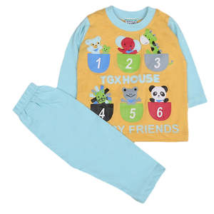Traje de 2 Piezas de Manga Larga para Niños - Azul Claro - Product Image 3