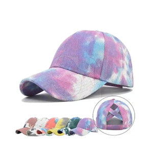 Qualité supérieure Léger Tie Dye Print Casquette de baseball Réglable Classique Sportif Vintage Street Style Quantité en vrac - Product Image 6