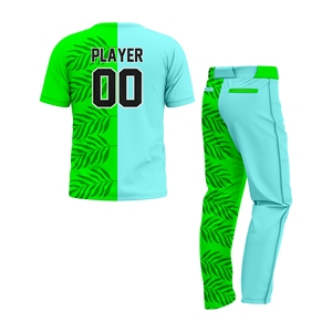 Uniformes de softball de haute qualité, personnalisés, respirants, à séchage rapide, 100% polyester, ensemble complet, maillots et pantalons sublimés unisexes, logo personnalisé - Product Image 2