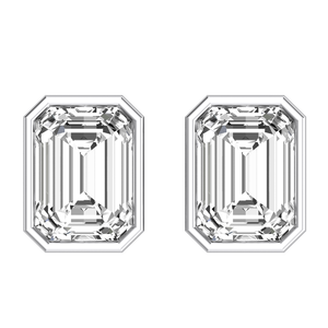 ต่างหูเพชรทรงเรเดียนท์คัต คุณภาพเยี่ยม ทองคำแท้ 9K สีเหลืองขาว เพชรเลี้ยงในห้องปฏิบัติการ ดีไซน์หรูหรา สำหรับผู้หญิง ผู้ส่งออกจากอินเดีย พร้อมใบรับรอง IGI - Product Image 3