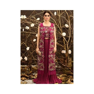 Diseñador paquistaní 2023 tela de boda colección Eid gasa tradicional Salwar Kameez traje de seda y rayón elegante - Product Image 3