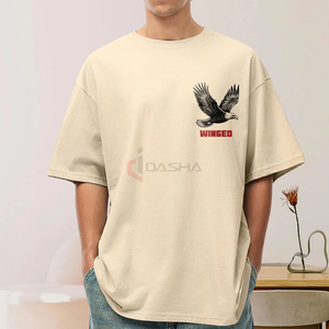 500GSM Éponge française lourde Logo personnalisé imprimé Drop Shoulder Pullover Streetwear Fabricant - Product Image 2