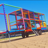 Manège de fête foraine portable, certifié CE, pour extérieur, avec remorque, pour enfants, en vente directe d'usine