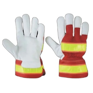 Guantes de Trabajo Resistentes y Cómodos de Cuero Vacuno, Resistentes a la Abrasión, Protección de Seguridad Industrial para las Manos - Product Image 6