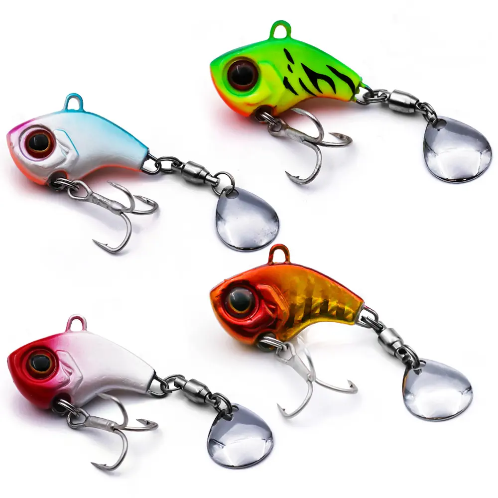 Iscas De Pesca VIB Crankbait 9 ~ 16g Colheres De Pesca Iscas Spinner Lâmina Afundando Iscas Bass Fishing Jigs Tackle