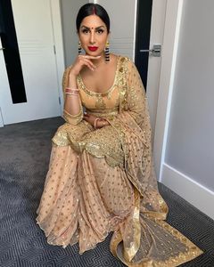 Robe de styliste Sharara, belle couleur, robes de Boutique de styliste, Collection plazzo, costume Long Kameez 2022 - Product Image 4