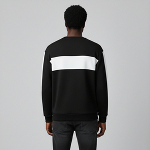 Sudadera de Invierno Extra Grande para Hombre, 100% Algodón, de Dos Tonos, con Logotipo Bordado Personalizado, Estilo Hip Hop Básico - Product Image 5