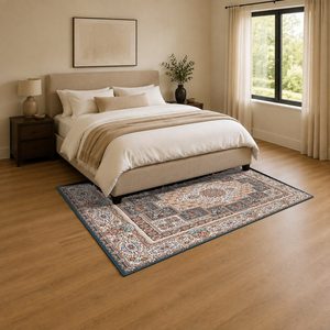 <b>RUGS</b> DEPOT LXDP-0931 Wholesale Terracotta Gold Modern Vintage Digital Printed Machine Washable Chenille Area <b>Rug</b> <b>Non</b> <b>Slip</b> - Product Image 3