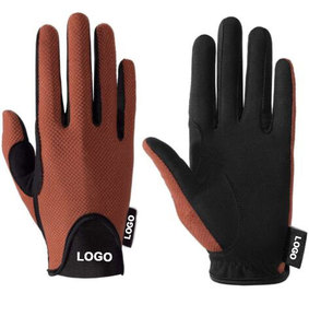 Gants d'équitation professionnels pour hommes en cuir de qualité supérieure, antidérapants, pour l'équitation à dos de cheval, gants à doigts complets - Product Image 3