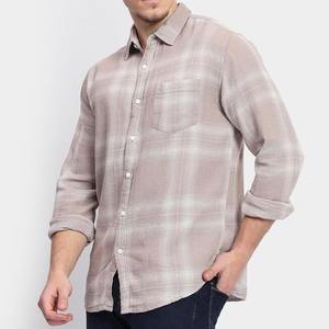 เสื้อเชิ้ตผู้ชายลายทาง ผ้าฝ้ายระบายอากาศ แขนยาว สไตล์ลำลอง ทรงเข้ารูป ติดกระดุม ดีไซน์ทันสมัย สไตล์ไฮสตรีท รับตัดตามสั่ง - Product Image 2