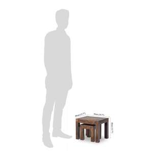 Ensemble de tabouret de jeu en bois massif Romeo avec confort amélioré et design élégant - Product Image 6