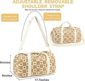 Diseño de logotipo personalizado al por mayor bolsa de lona de viaje impermeable gimnasio deportes Fitness bolsa de lona con - Product Image 2