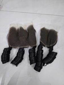 Fungmi ส่วนต่อขยายเวียดนามสำหรับผู้หญิงขนาด13X6ลูกไม้ด้านหน้า5x5ปิดกระดูกสีน้ำตาลตรงโปร่งใสเด้งได้ - Product Image 3