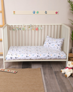 Juego de Sábanas Ajustables para Bebé 100% Algodón Suave, Transpirable, con Funda de Almohada, Ropa de Cama para Recién Nacido, Hecho en Turquía, OEM - Product Image 5