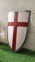 Bouclier de combat médiéval en forme de croix de chevalier, artisanal, pour guerrier, armure médiévale faite à la main