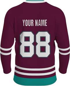 Uniforme de Hockey sobre Hielo Unisex Personalizado al por Mayor, 100% Poliéster, Secado Rápido, Transpirable y Cómodo, en Venta - Product Image 5