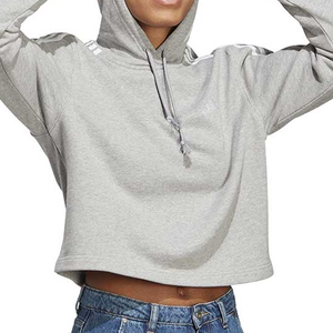 Women's Custom Logo Printed Pullover French Terry Crop <b>Top</b> Hoodie 100% Cotton <b>Winter</b> Season Casual Style Short Length Lined - Product Image 3