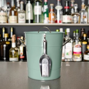 Elegante Enfriador de Bebidas Metálico, Tina para Vino, Contenedor para Cerveza, Enfriador de Champán, Perfecto para Exhibición en Restaurantes, Eventos y Bares - Product Image 3