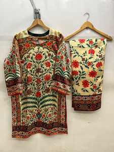 Shalwar Kameez de alta calidad para damas, trajes confeccionados bordados de exportación paquistaní en algodón/césped, decoración de encaje de talla grande - Product Image 6