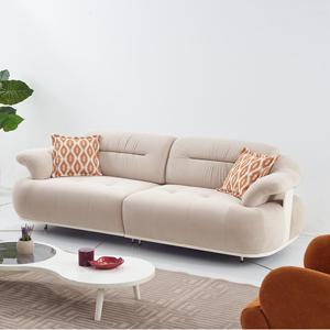 Set Divani Moderno Stile Turco, Spugna Morbida e Confortevole, Gambe in Metallo, Tessuto Antimacchia, <span class=keywords><strong>Letto</strong></span> Incluso, per Soggiorno - Product Image 1