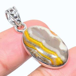 Tendance 925 Sterling Silver Bumble Bee Gemstone Pendentif Bijoux À La Main En Argent Boho Style Pendentif Bijoux Pour Femmes Cadeau Pour - Product Image 1