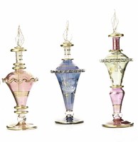 Bouteilles en verre soufflé faites à la main capacité de 25ml de haute qualité pour la décoration de la maison pour le parfum d'huiles essentielles-Noël d'origine d'usine