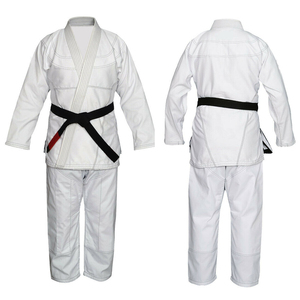 Uniforme Bjj Gi de color rojo de último diseño con servicio OEM de color sólido liso personalizado uniformes de Kimono Jiu Jitsu para artes marciales - Product Image 1
