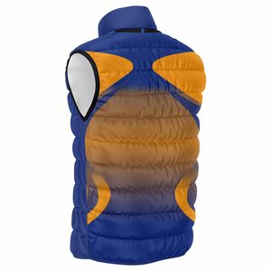 Chaleco acolchado de cuero acolchado sin mangas personalizable para hombre, chaqueta de burbujas de Hip Hop, ropa informal para exteriores, opciones al por mayor - Product Image 3