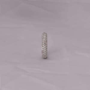 Custom Designed 14KT Solid Gold Plated Cut Diamond Band Fashionable Style-Perfect Wedding Gift with Certificate - Product Image 2