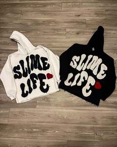 Venta al por mayor de gran tamaño Puff impresión sudaderas con capucha pulóver algodón Unisex sudaderas peso pesado personalizado 3D Puff impresión Sudadera con capucha para hombres - Product Image 3