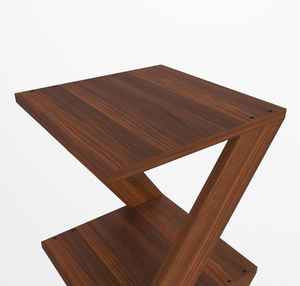 Étagère en bois moderne avec triangle géométrique Zig Zag Design Étagère de présentation unique pour les livres Home Office/Workshop/School Decor - Product Image 3