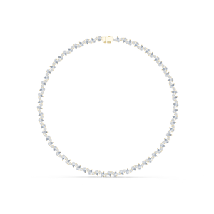 Collier tennis en or jaune 10 carats avec diamants de laboratoire Blossom Riviera - Design BloomLine de luxe - Product Image 1