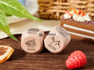 Elegante Juego de Dados Poliédricos de Madera, 7 Piezas, Hechos a Mano, Ecológicos, Duraderos, para Juegos de Mesa, Coleccionistas de RPG, Tradebyd - Product Image 2