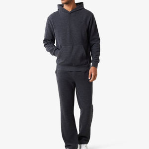 Chándales de peso pesado personalizados de alta calidad con Sudadera con capucha y pantalones de chándal relajados de invierno para hombres - Product Image 4