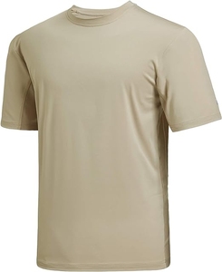 เสื้อตกปลาแขนสั้นป้องกันแสงแดดสำหรับผู้ชายเสื้อผ้าออกกำลังกายแบบมีลักษณะเฉพาะตัว UPF 50 + เสื้อยืด UV จากบังคลาเทศ - Product Image 5