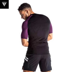 T-shirt de compression unisexe MMA 2026 de qualité export, manches courtes, protection du cou, respirant, imprimé par sublimation personnalisée - Product Image 3