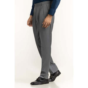 Pantalones de Vestir para Hombre, Corte Regular, Formales, para Negocios, con Decoraciones de Cremallera, Cintura Media, Rectos, de Seda Worsted, Disponibles en Varios Colores, Tallas XL a 4XL - Product Image 4