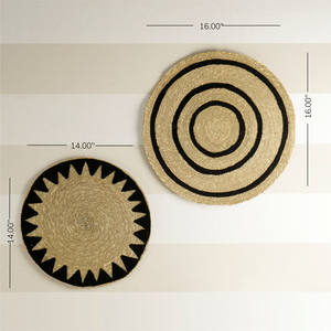 Mur tissé à la main de qualité supérieure tenture murale art en jute haute vente art mural en jute élégant pour la maison hôtel décor utilisation en gros - Product Image 3