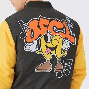 Chaqueta Varsity con Cuello Alto y Logotipo Frontal Bordado Personalizado de Alta Calidad OEM al por Mayor de Fábrica - Product Image 5