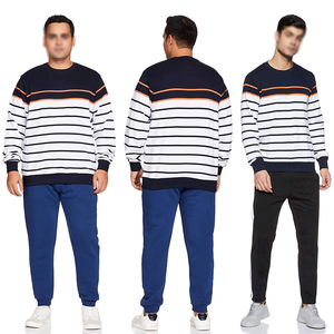 Sudaderas de poliéster de algodón 100% de peso pesado para hombre, logotipo personalizado, cuello redondo, tela francesa, gráfico liso de gran tamaño, 6XL, Invierno en blanco - Product Image 6