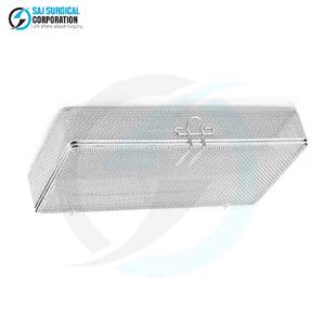 Fine Wire <b>Mesh</b> <b>Basket</b> with Lid Manual Precision Stainless Steel for Hospitals Labs and Surgical Instrument Use - Product Image 4